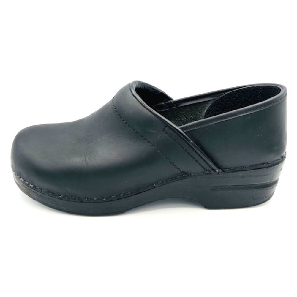 DANSKO Black Professional Clog Leather Upper Shoes